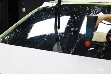 벤츠 S400d AMG 전면 유리 보호  /  엑소쉴드  / 윈드쉴드 /앞 유리 보호 필름 / 과천시 주암동