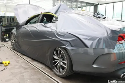 그레이에서 KPMF 무광 마그네틱 블랙 랩핑 / 벤츠 CLS53 AMG / 랩핑 가격 / 과천시 주암동