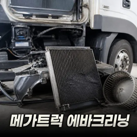 일산 에바크리닝: 메가트럭 에바막힘으로 약해진 에바포레이터 바람 시원하게 해결하는 방법 / 남양주시 덕소