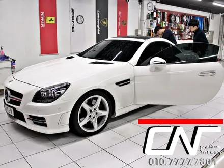 대전수입차스포일러 * 벤츠 SLK 200 리어스포일러 재장착 !! 완벽장착 시작~ / 대전 서구 가장동
