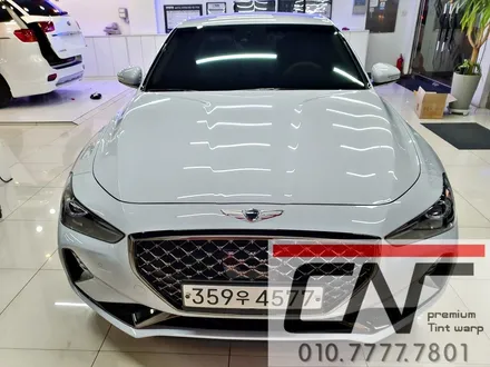 G70 레이싱그레이 \'대전신차패키지\' 로 합리적인 시공받아갔어요(솔라가드프리미엄 퀀텀 + LX2000 + PPF + 유리막코팅) / 대전 서구