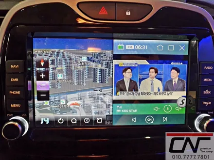 대전네비매립 * Qm3 순정네비 제거, 일체형네비매립하기 T6000인스톨 / 대전 서구