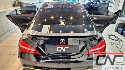 대전열차단썬팅 * 벤츠 CLA45amg 50주년 하버캠프 베스트본드 측후면 그리고 썬루프시공기 / 대전 서구