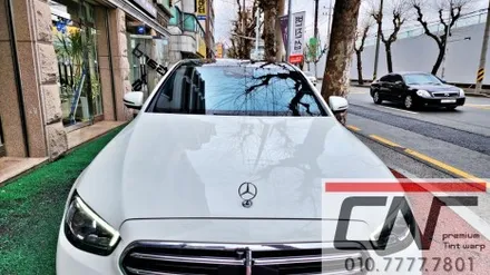 대전썬팅재시공 : E400 블락포디 비바스카이블루 썬팅시공기 / 대전 서구