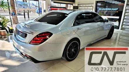 대전 썬팅 재시공_벤츠 W222 S350L 블락포디 비바스카이블루 / 대전 서구