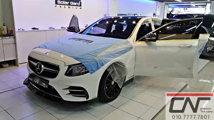 대전솔라가드프리미엄 * 벤츠 W213 E300 빛바랜 필름 제거 후 솔라가드퀀텀 재시공기 / 대전 서구