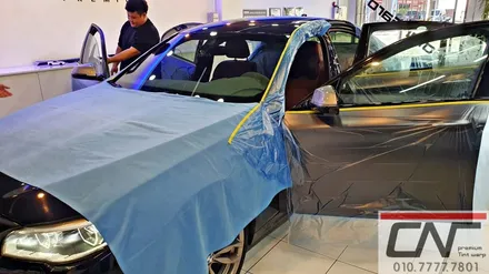 대전카멜레온썬팅 * BMW M550D 켈란CR의 아름다운 색상의 썬팅입히기 / 대전 서구
