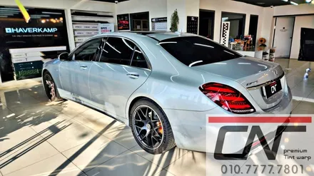 대전 썬팅 재시공_벤츠 W222 S350L 블락포디 비바스카이블루 / 대전 서구