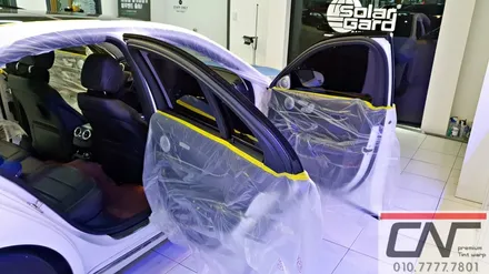 대전솔라가드프리미엄 * 벤츠 W213 E300 빛바랜 필름 제거 후 솔라가드퀀텀 재시공기 / 대전 서구
