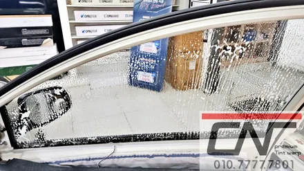 대전자동차썬팅재시공_올뉴모닝 저렴한 썬팅 측후면 재시공 (오래된썬팅제거) / 대전 서구