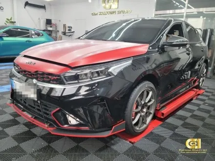 기아 K3 GT 새틴블랙 전체랩핑과 크롬죽이기 시공완료 수원랩핑 씨앤큐원에서 / 수원 오목천동