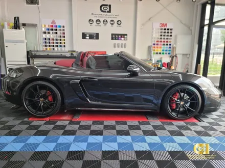 포르쉐 718박스터 GTS 전체랩핑 수원자동차랩핑 씨앤큐원 완벽 변신 / 수원 오목천동