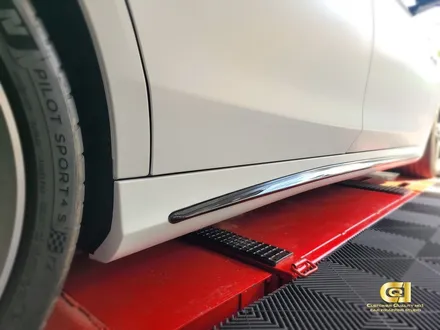 벤츠 S 63AMG 새틴화이트 전체랩핑 시공완료 수원랩핑 전문점 씨앤큐원에서 / 수원 오목천동