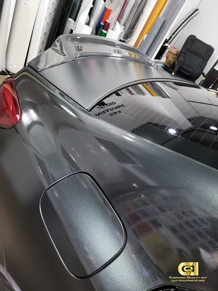 벤츠 CLS 63AMG 새틴 블랙락그레이 전체랩핑 시공기 수원랩핑 전문점 씨앤큐원 에서 / 수원 오목천동