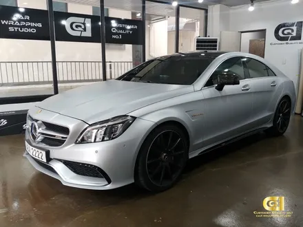 CLS 64AMG의 매트한 변신 수원 자동차 랩핑 전문점 씨앤큐원에서 매트 실버 메탈릭 전체랩핑 시공기! / 수원 오목천동