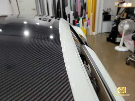 아우디 R8 v10 리얼카본 패키지 랩핑 시공 수원랩핑 전문점 씨앤큐원 에서 / 수원 오목천동