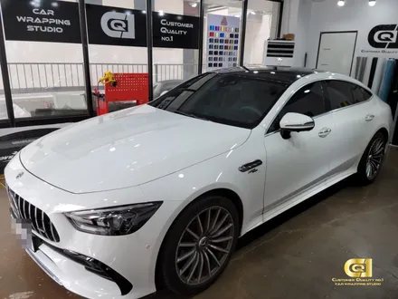 벤츠 GT 루프스킨 시공으로 스포티함을 더하다! 수원랩핑 전문점 씨앤큐원에서 / 수원 오목천동