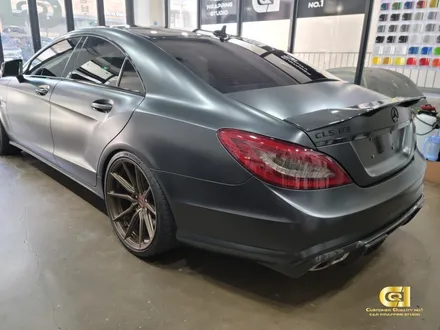 벤츠 CLS 63AMG 새틴 블랙락그레이 전체랩핑 시공기 수원랩핑 전문점 씨앤큐원 에서 / 수원 오목천동