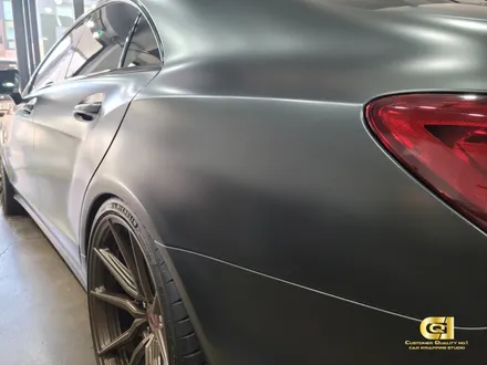 벤츠 CLS 63AMG 새틴 블랙락그레이 전체랩핑 시공기 수원랩핑 전문점 씨앤큐원 에서 / 수원 오목천동