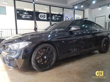 BMW 428I 쿠페 M4룩 새틴블랙 전체랩핑시공 수원랩핑 전문점 씨앤큐원 에서! / 수원 오목천동