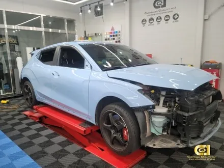 현대 벨로스터N 에이버리 새틴쿨틸 전체랩핑 시공기 수원랩핑 씨앤큐원에서 / 수원 오목천동