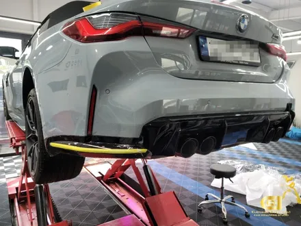 BMW M4 리어 범퍼와 디퓨저 PPF 시공으로 자동차 보호 완료 수원랩핑 전문점 씨앤큐원 / 수원 오목천동