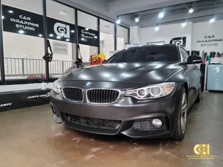 BMW 428I 컨버터블 새틴블랙 전체랩핑 시공기 수원자동차랩핑 전문점 씨앤큐원 에서! / 수원 오목천동