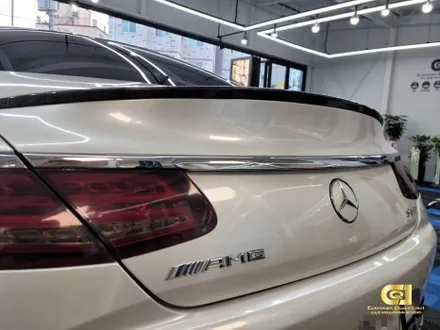 벤츠 S63AMG 쿠페 화이트펄 전체랩핑 시공완료 수원랩핑 전문점 씨앤큐원에서 / 수원 오목천동