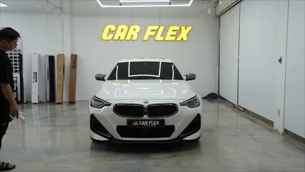 BMW G42 m240i 사틴블랙 락그레이 메탈릭 전체랩핑 / 서울 강서구