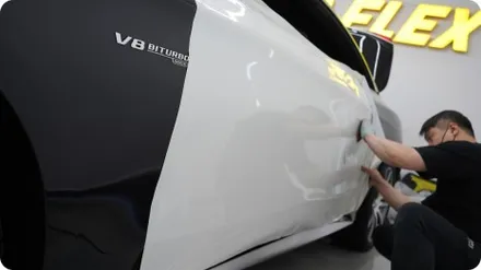 벤츠 S63AMG 전체랩핑 블랙에서 펄 화이트 완벽 변신! / 서울 강서구