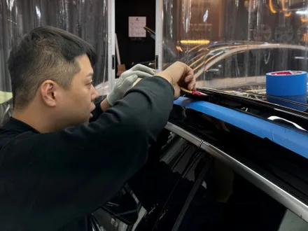 일산 bmw 크롬죽이기 랩핑 슈퍼글로스 블랙포스! / 서울 강서구