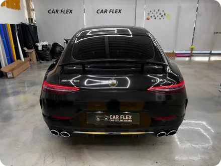 벤츠 gt43 amg 그라파이트에서 블랙메탈릭으로 전체랩핑 / 서울 강서구