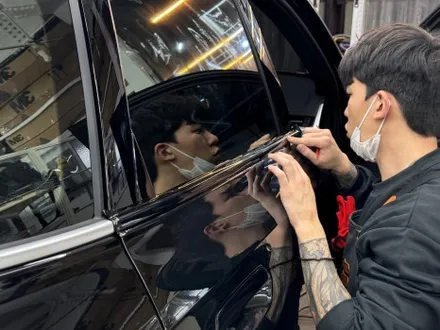 일산 bmw 크롬죽이기 랩핑 슈퍼글로스 블랙포스! / 서울 강서구