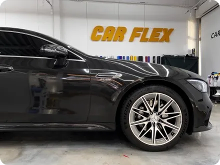 벤츠 gt43 amg 그라파이트에서 블랙메탈릭으로 전체랩핑 / 서울 강서구