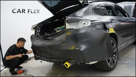 BMW X4 30d 전체랩핑 사틴락그레이메탈릭 재시공 / 서울 강서구