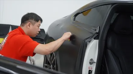 BMW G42 m240i 사틴블랙 락그레이 메탈릭 전체랩핑 / 서울 강서구