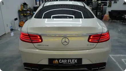 벤츠 S63AMG 전체랩핑 블랙에서 펄 화이트 완벽 변신! / 서울 강서구
