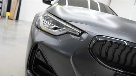 BMW G42 m240i 사틴블랙 락그레이 메탈릭 전체랩핑 / 서울 강서구