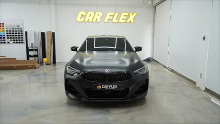 BMW G42 m240i 사틴블랙 락그레이 메탈릭 전체랩핑 / 서울 강서구