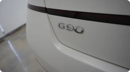 제네시스 G90 화이트 무광차량을 안전하게 전체무광 PPF / 서울 강서구
