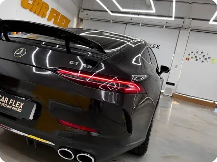 벤츠 gt43 amg 그라파이트에서 블랙메탈릭으로 전체랩핑 / 서울 강서구