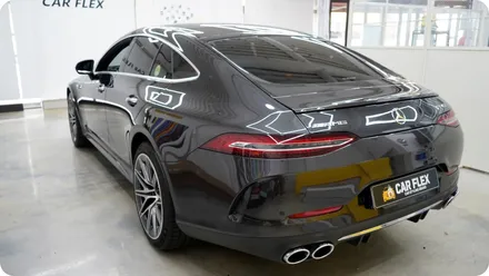 벤츠 gt43 amg 그라파이트에서 블랙메탈릭으로 전체랩핑 / 서울 강서구