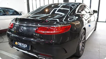벤츠 S63AMG 전체랩핑 블랙에서 펄 화이트 완벽 변신! / 서울 강서구