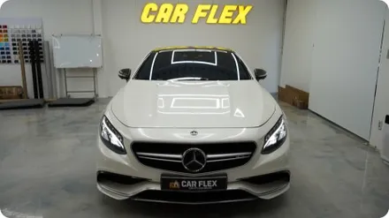 벤츠 S63AMG 전체랩핑 블랙에서 펄 화이트 완벽 변신! / 서울 강서구