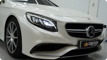 벤츠 S63AMG 전체랩핑 블랙에서 펄 화이트 완벽 변신! / 서울 강서구