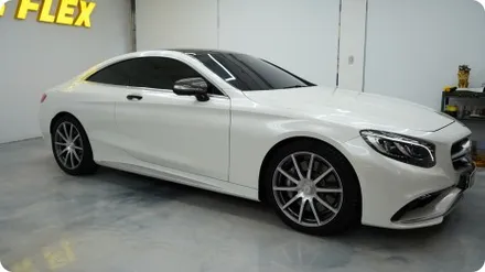 벤츠 S63AMG 전체랩핑 블랙에서 펄 화이트 완벽 변신! / 서울 강서구
