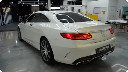 벤츠 S63AMG 전체랩핑 블랙에서 펄 화이트 완벽 변신! / 서울 강서구