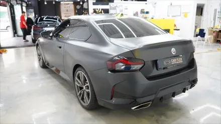 BMW G42 m240i 사틴블랙 락그레이 메탈릭 전체랩핑 / 서울 강서구