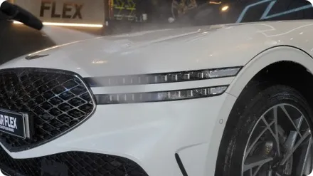 제네시스 G90 화이트 무광차량을 안전하게 전체무광 PPF / 서울 강서구