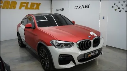 BMW X4 30d 전체랩핑 사틴락그레이메탈릭 재시공 / 서울 강서구